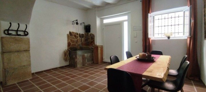 Dining room and kitchen